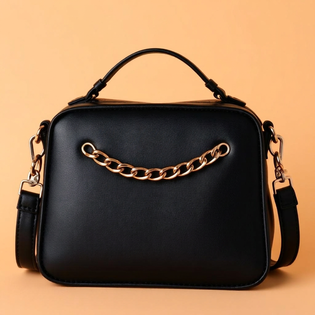 Sac Bandoulière Noir Chic